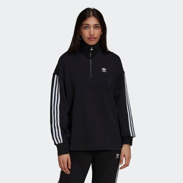 juoda ADIDAS ORIGINALS Megztinis be užsegimo: priekis