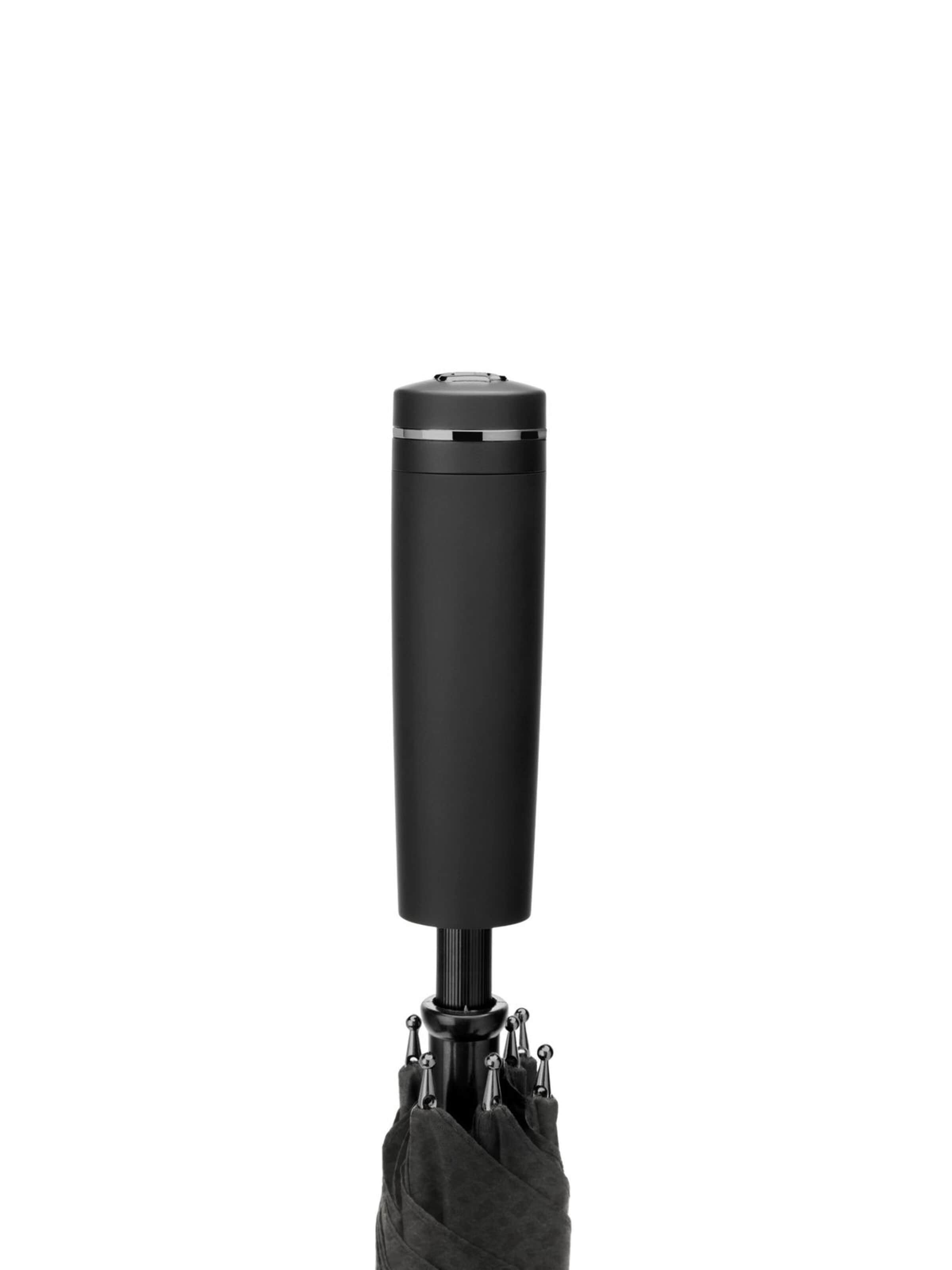 Parapluie 'Umbrella Double B Black & Gun' BOSS en gris