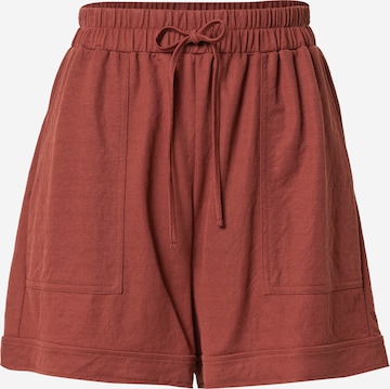 ABOUT YOU Loosefit Shorts 'Marina' in Braun: predná strana