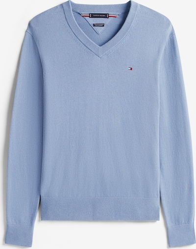 Megztinis iš TOMMY HILFIGER, spalva – tamsiai mėlyna / tamsiai mėlyna / raudona / balta, Prekių apžvalga