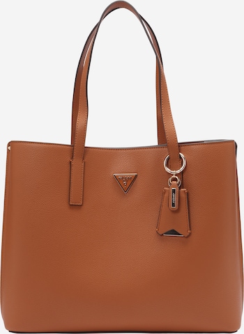 GUESS Шоппер 'MERIDIAN II GIRLFRIEND TOTE' в Коричневый: спереди