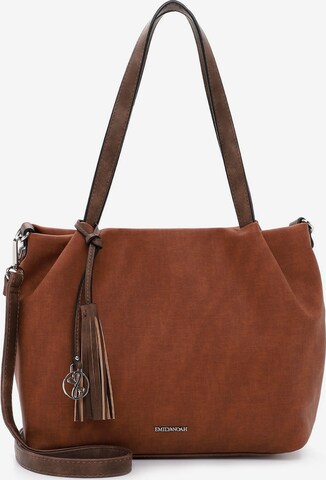 Emily & Noah Shopper 'Elke' in Brown: front