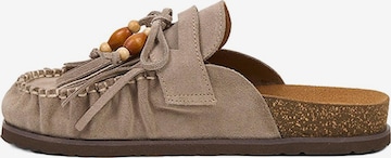 Desa Huisschoenen 'Holzschuhe' in Beige: voorkant