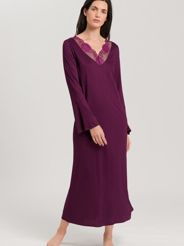 Hanro Nightgown 'Lovis' in Purple: front