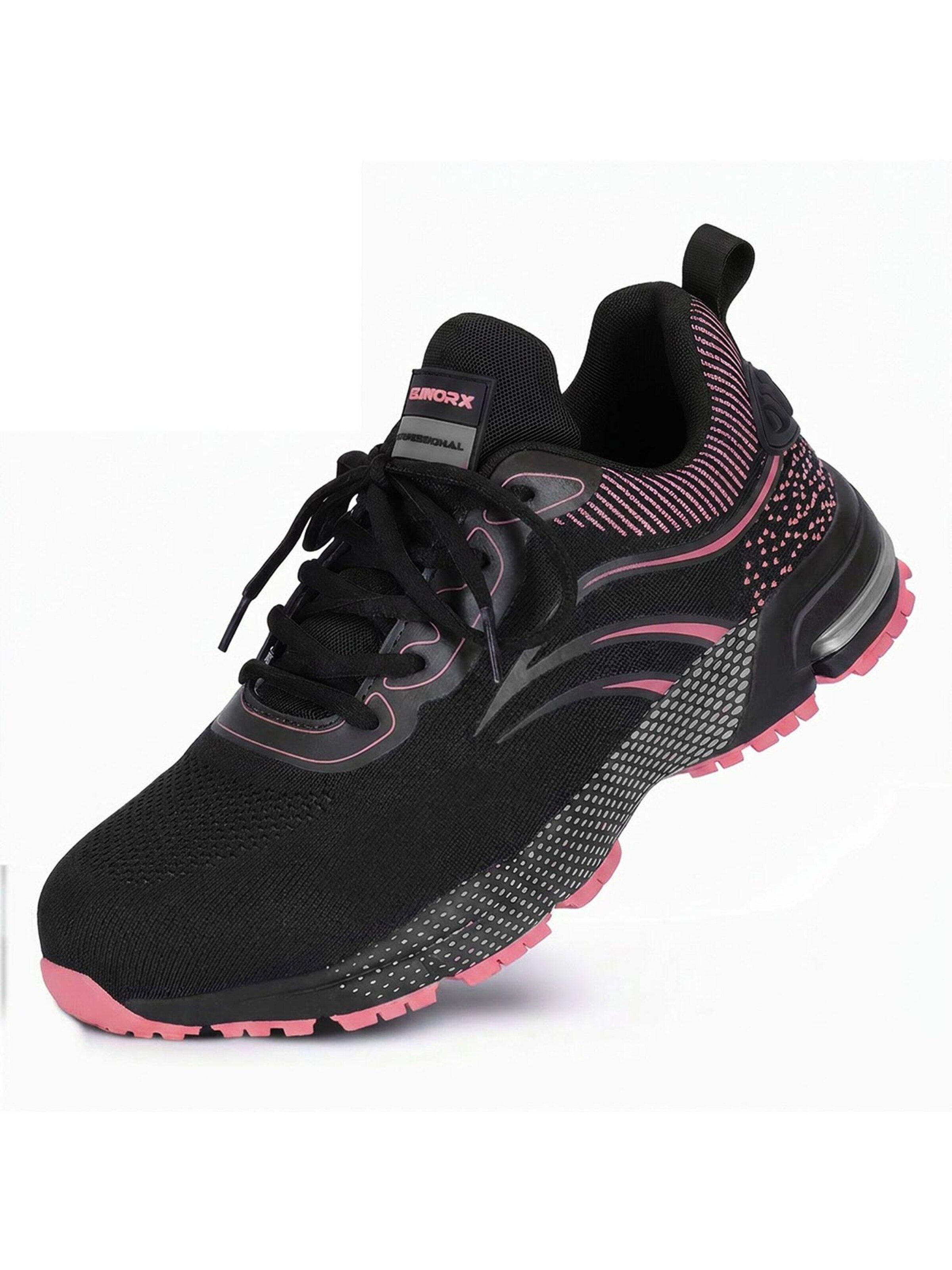 Eliworx Sneakers 'Arbeitsschuhe Damen S1 PL - Onyx Pro Atmungsaktiv - Stahlkappe - Besonders Rutschhemmend' in Pink: front