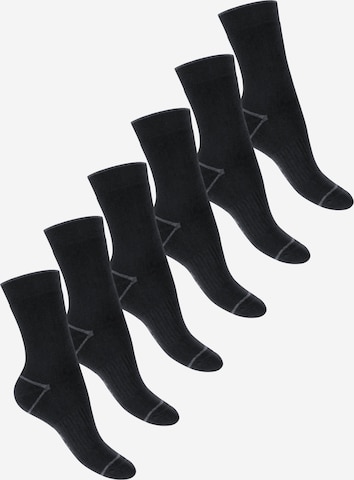 footstar Socken 'EVERYDAY!' in Schwarz: Vorderseite