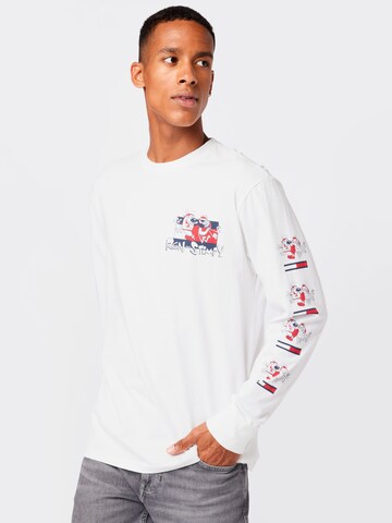 T-Shirt Tommy Jeans en blanc : devant