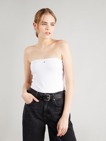 Haut 'ESSENTIAL' Tommy Jeans en blanc : devant