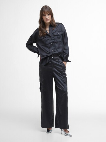 Barbour International Wide leg Cargobroek 'Kaylee' in Zwart