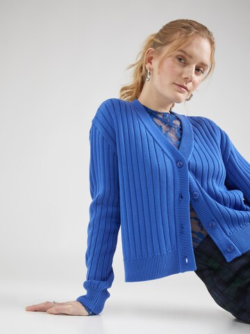 bleed clothing Knit Cardigan in Blue: front