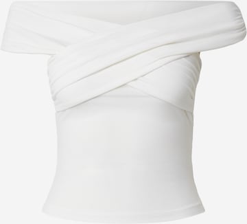 Top 'Marion' de la ABOUT YOU pe alb: față