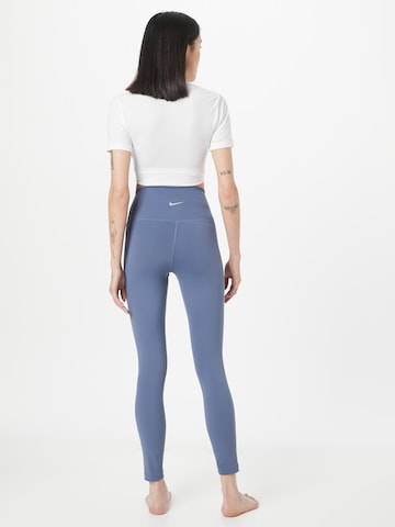 NIKE Skinny Sportovní kalhoty – modrá