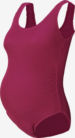 Esprit Maternity Bralette Swimsuit in Purple: front