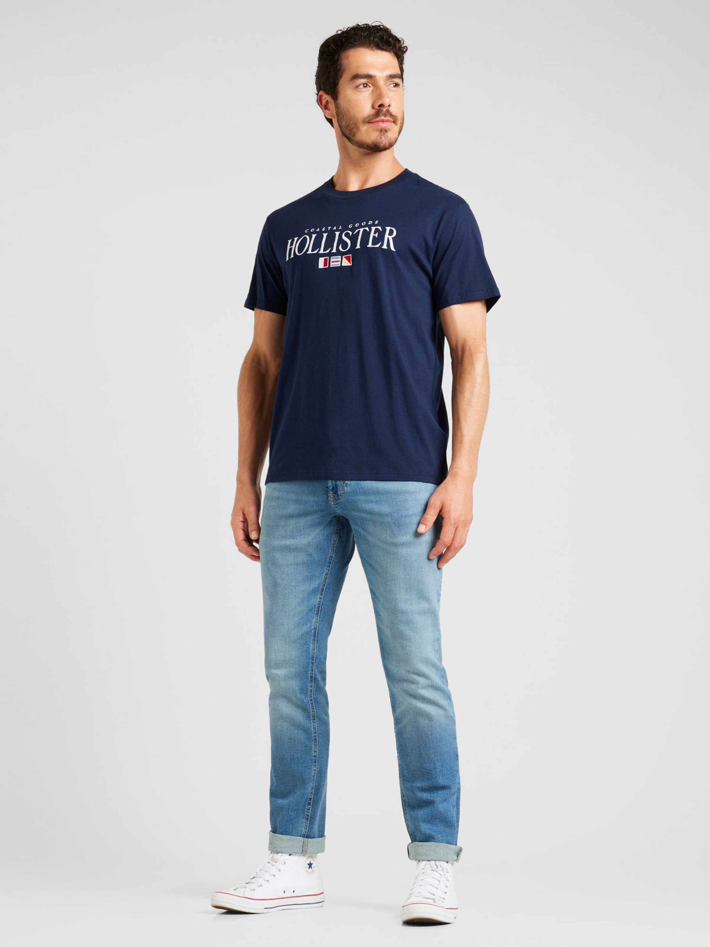 HOLLISTER Shirt COASTAL in Navy Royal Blue ABOUT YOU