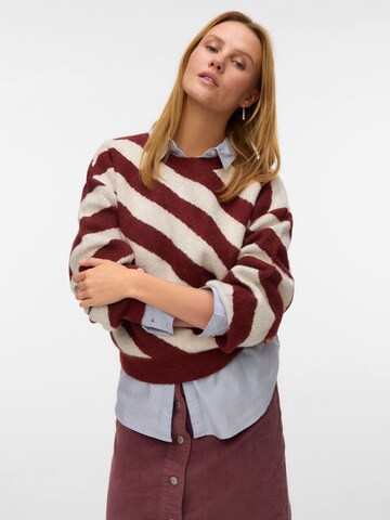 Pull-over VERO MODA en rouge : devant