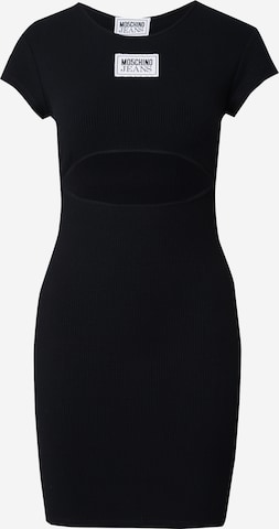 Moschino Jeans Sukienka w kolorze czarny: przód