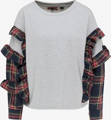 myMo ROCKS Sweatshirt in Grey: front