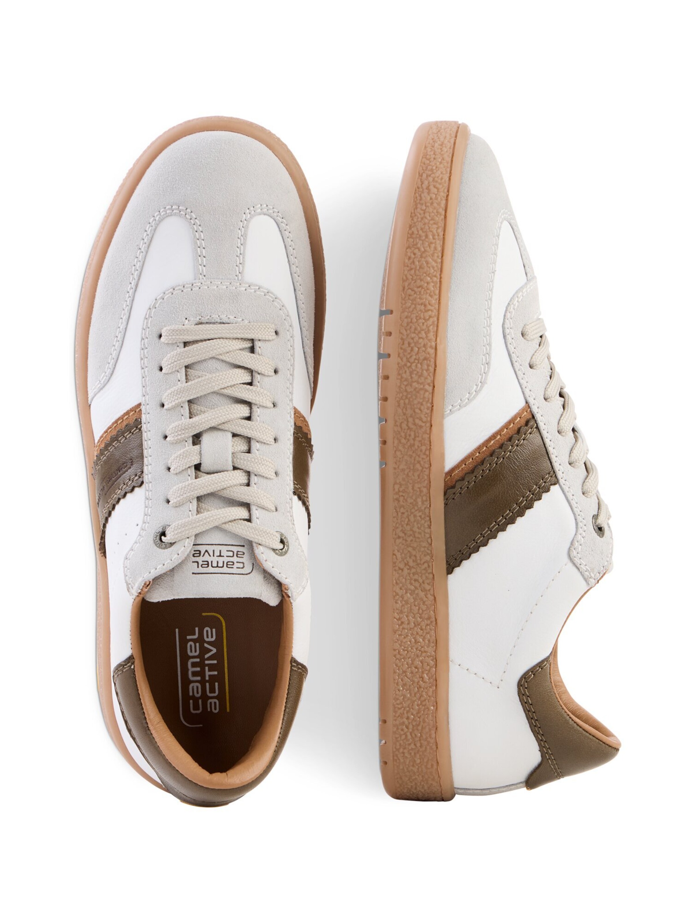 CAMEL ACTIVE Sneaker mit farbigen Designelementen in Weiß