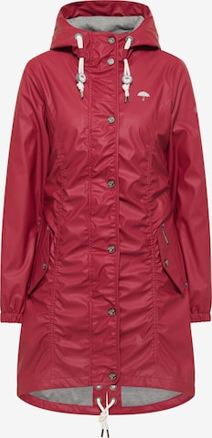 Schmuddelwedda Between-Seasons Coat in Red: front