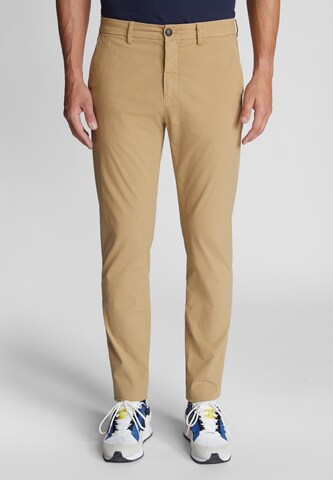 Coupe slim Pantalon chino North Sails en jaune : devant