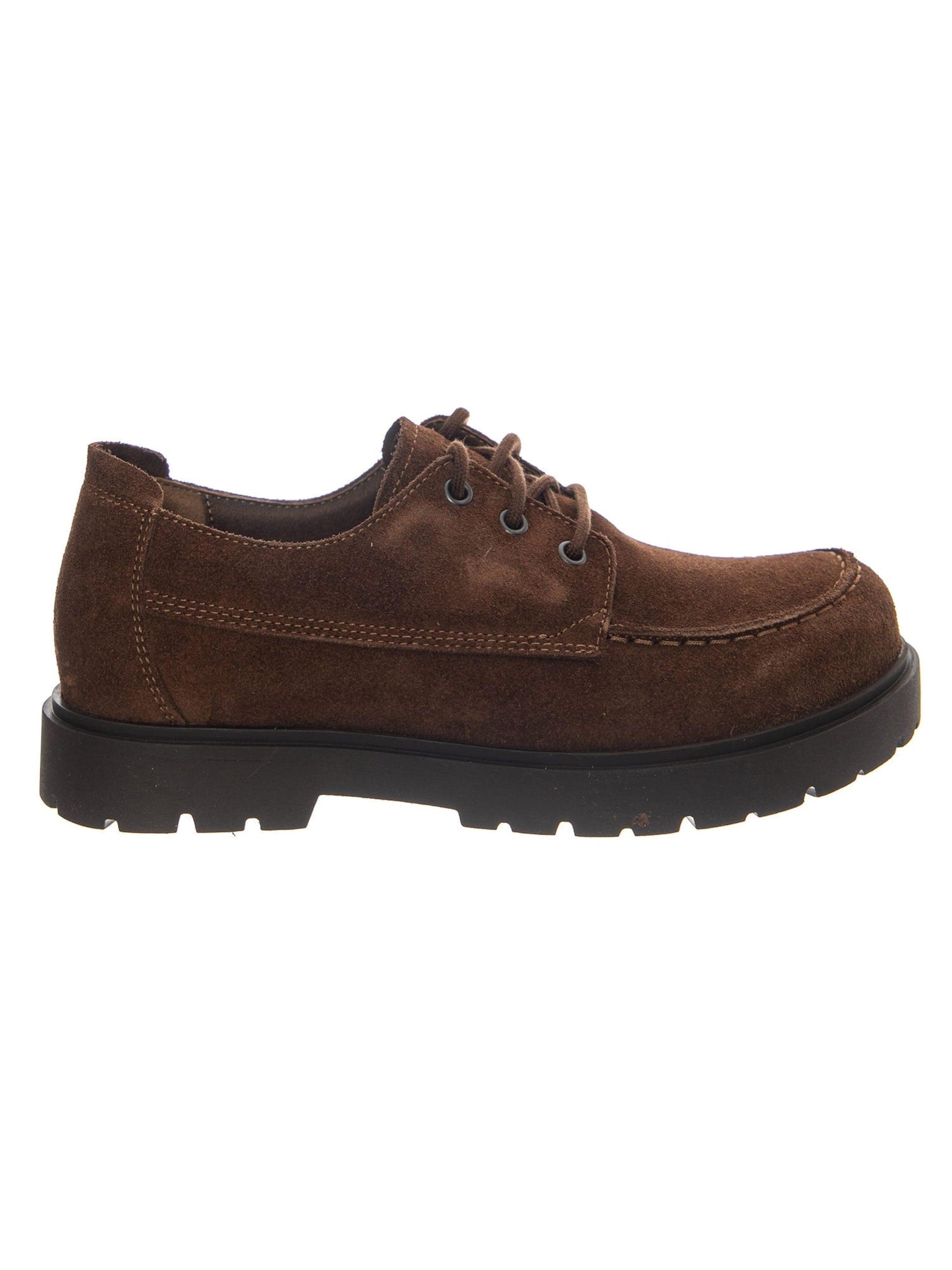 BIRKENSTOCK Snøresko 'Highwood Moc Lace Low N Suede Leather Carafe' i brun: forside