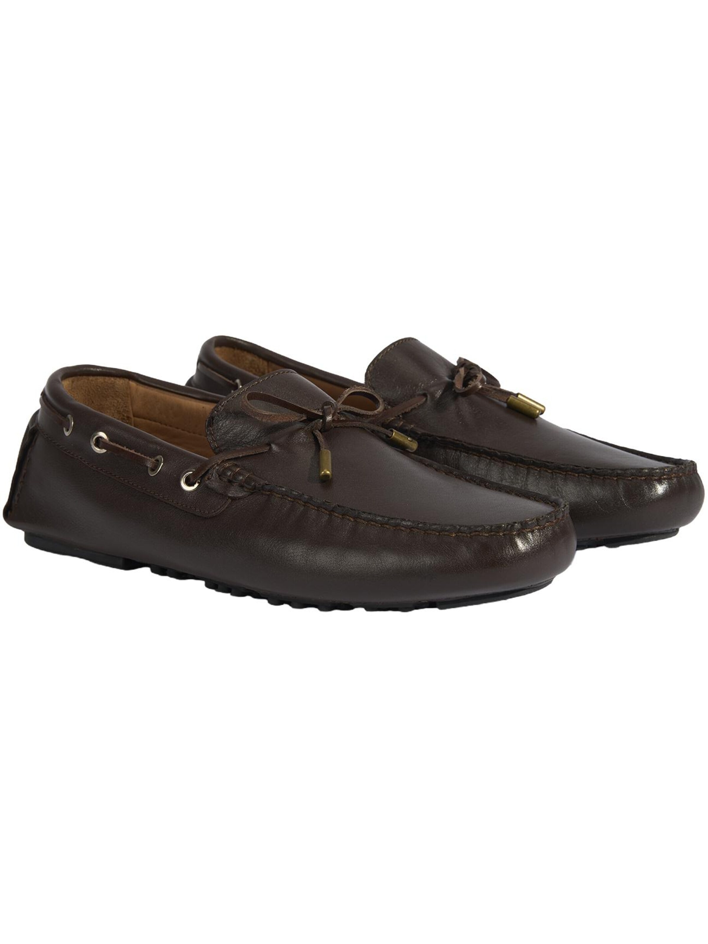 Desa Mocassins 'Beleg' in Bruin: voorkant