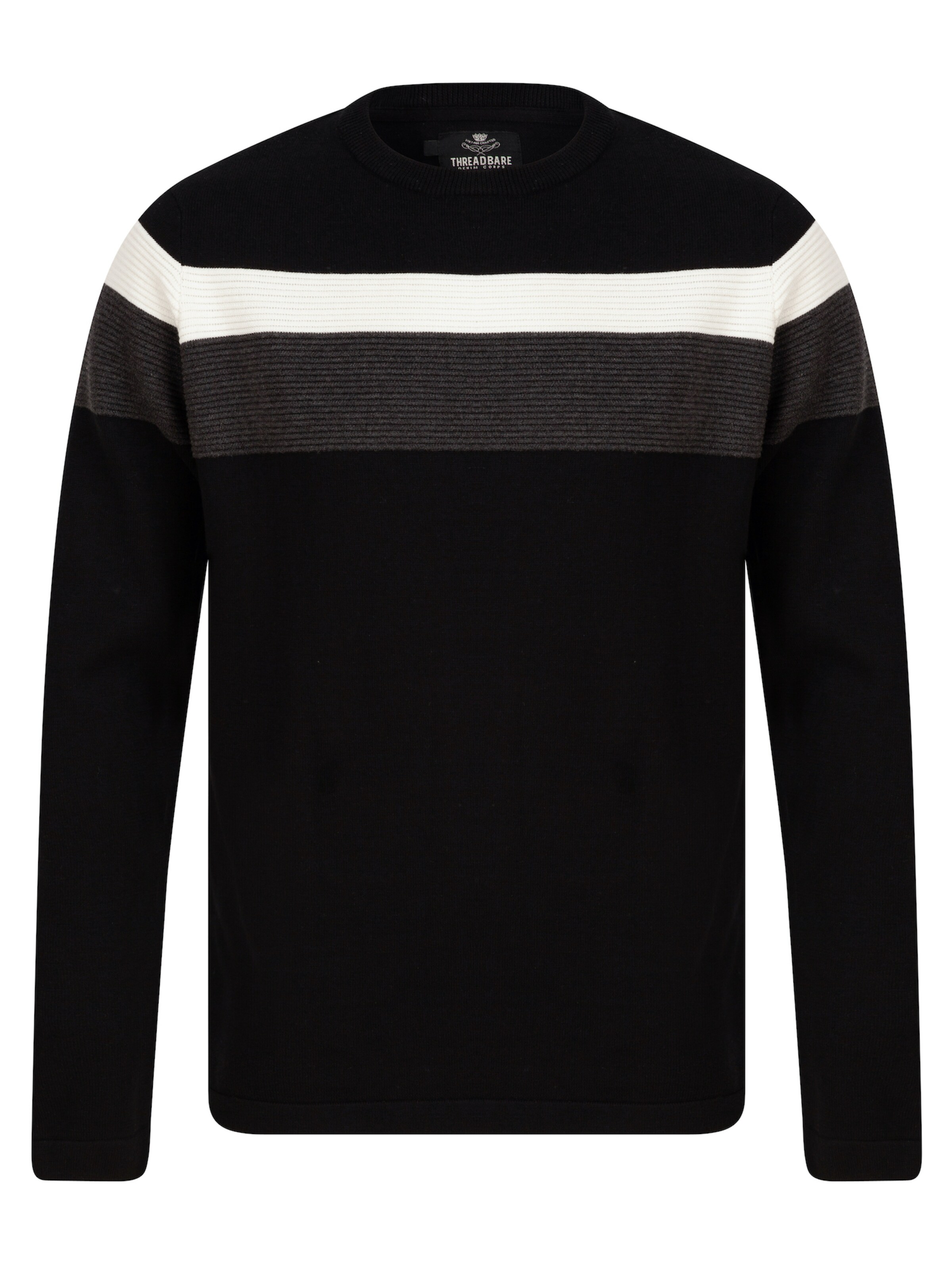 Threadbare Pullover 'Lese' in Schwarz: Vorderseite