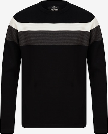 Threadbare Sweater 'Lese' in Black: front