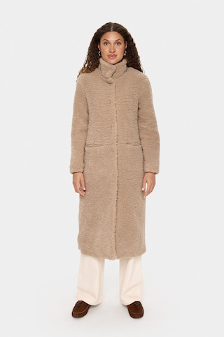 SAINT TROPEZ Between-seasons coat 'SZ Felicia' in Beige: front