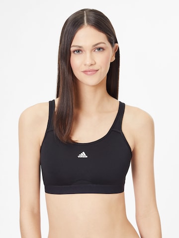 ADIDAS SPORTSWEAR Bralette Bra 'Tlrd Move High-Support' in Black: front