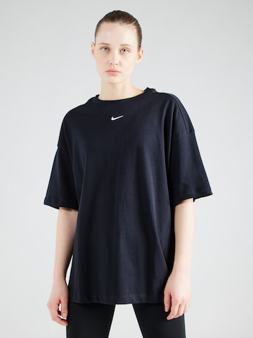 melns Nike Sportswear T-Krekls 'ESSNTL': no priekšpuses