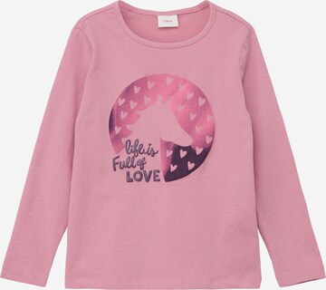 T-Shirt s.Oliver en rose : devant