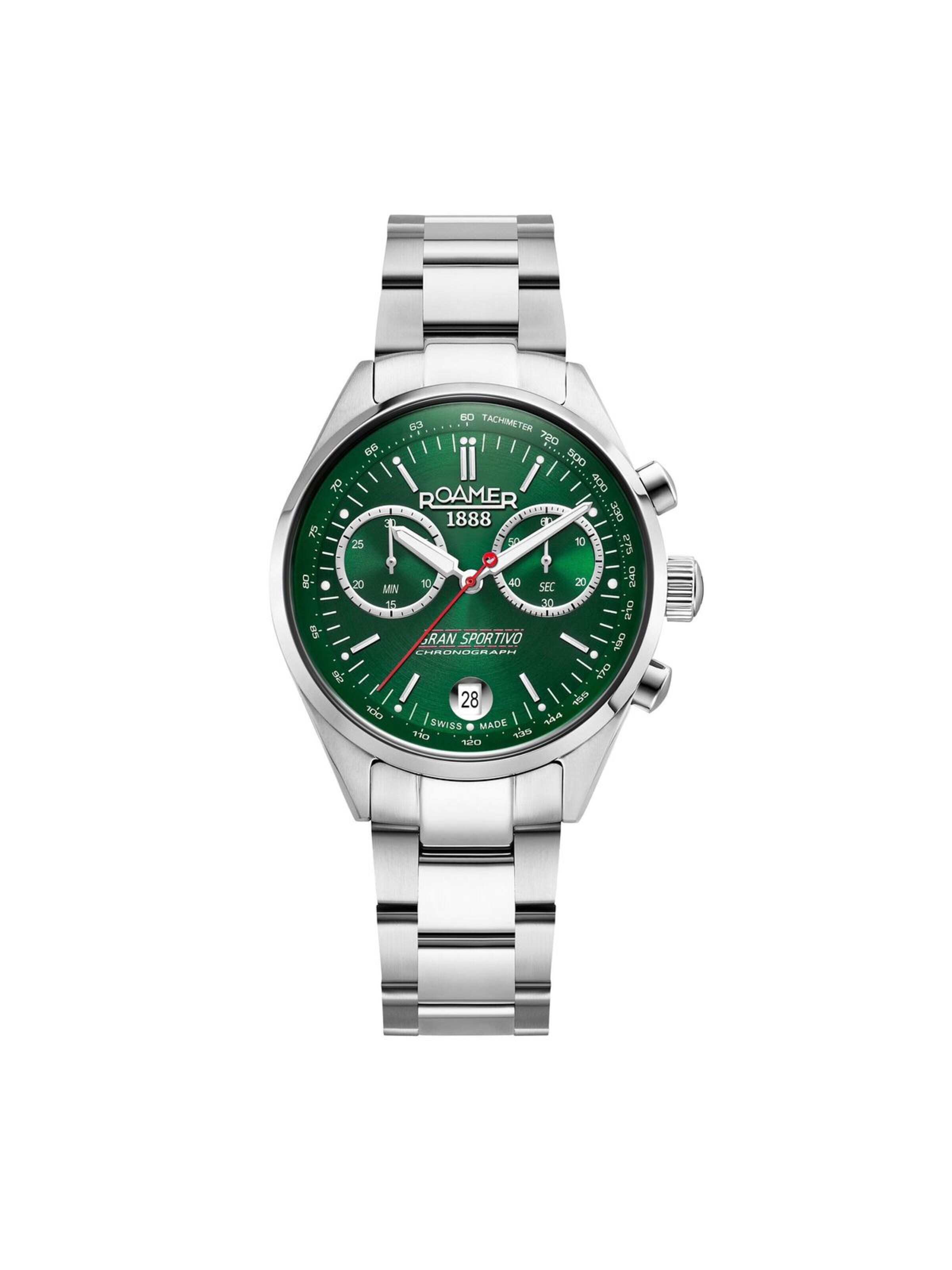 Montre à affichage analogique Roamer en vert