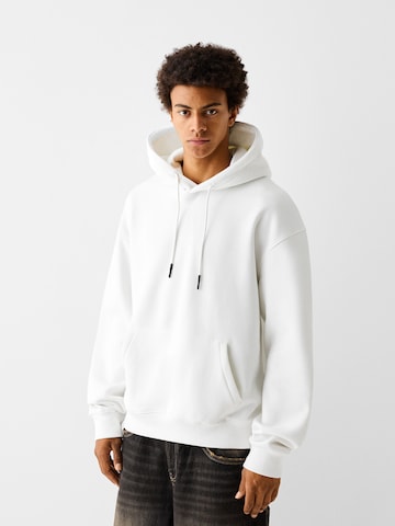 Bershka Sweatshirt i vit: framsida