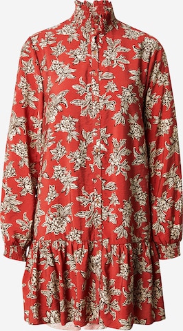 Pepe Jeans - Vestidos camiseiros 'Paloma' em castanho: frente