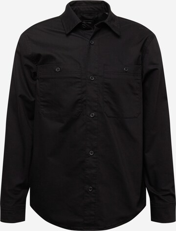 Only & Sons Regular fit Button Up Shirt 'Bob' in Black: front