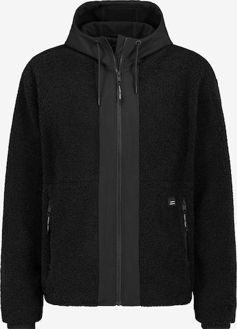 Sublevel Fleece jas in Zwart: voorkant
