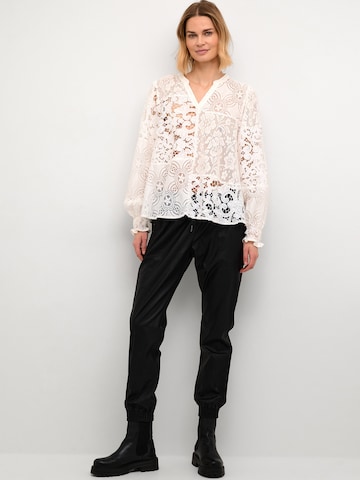 CULTURE - Blusa 'Alma' en blanco