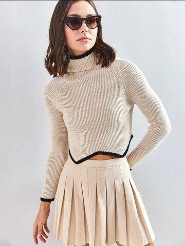 Bianco Lucci Trui in Beige: voorkant