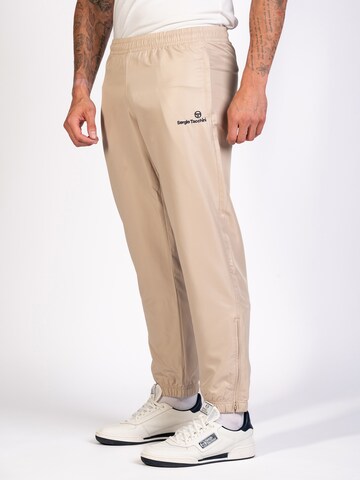 Sergio Tacchini Tapered Workout Pants 'Carson 021' in Beige: front