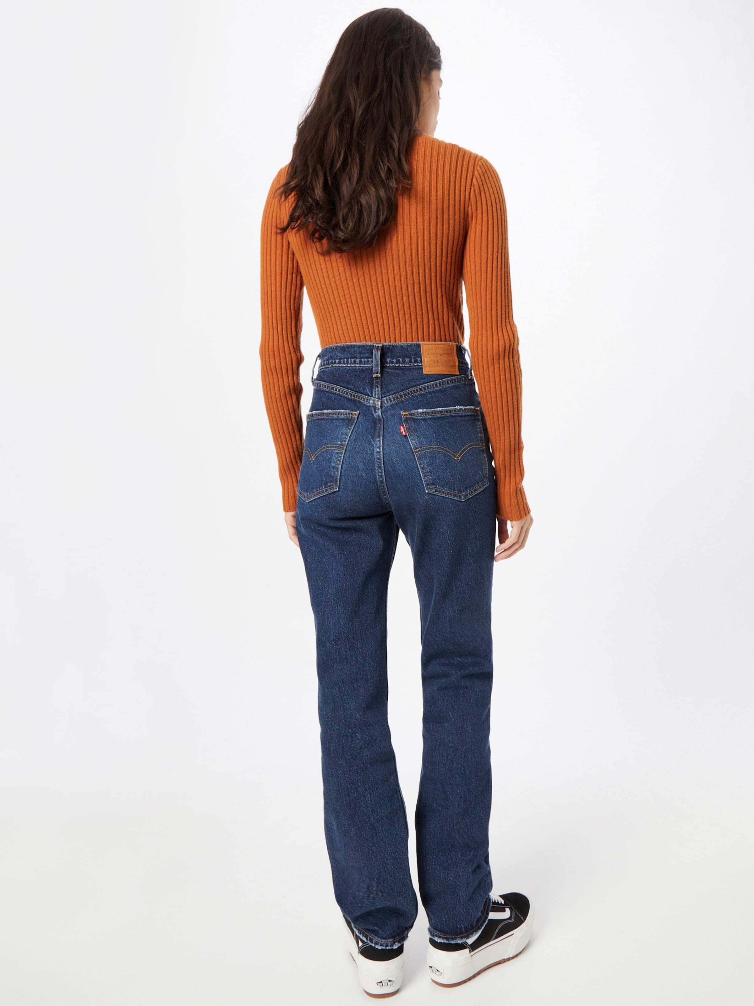 LEVI S Regular Jeans 70s High Slim Straight in Donkerblauw