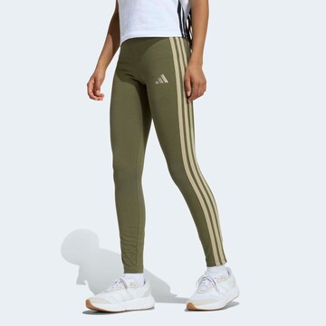 ADIDAS SPORTSWEAR Skinny Workout Pants in Green: front