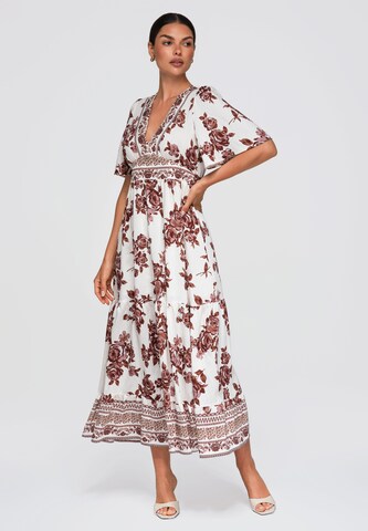 Ombre Summer dress in Brown: front