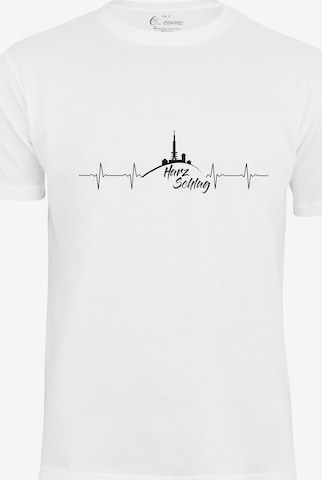 Cotton Prime Shirt 'Harzschlag' in Wit: voorkant