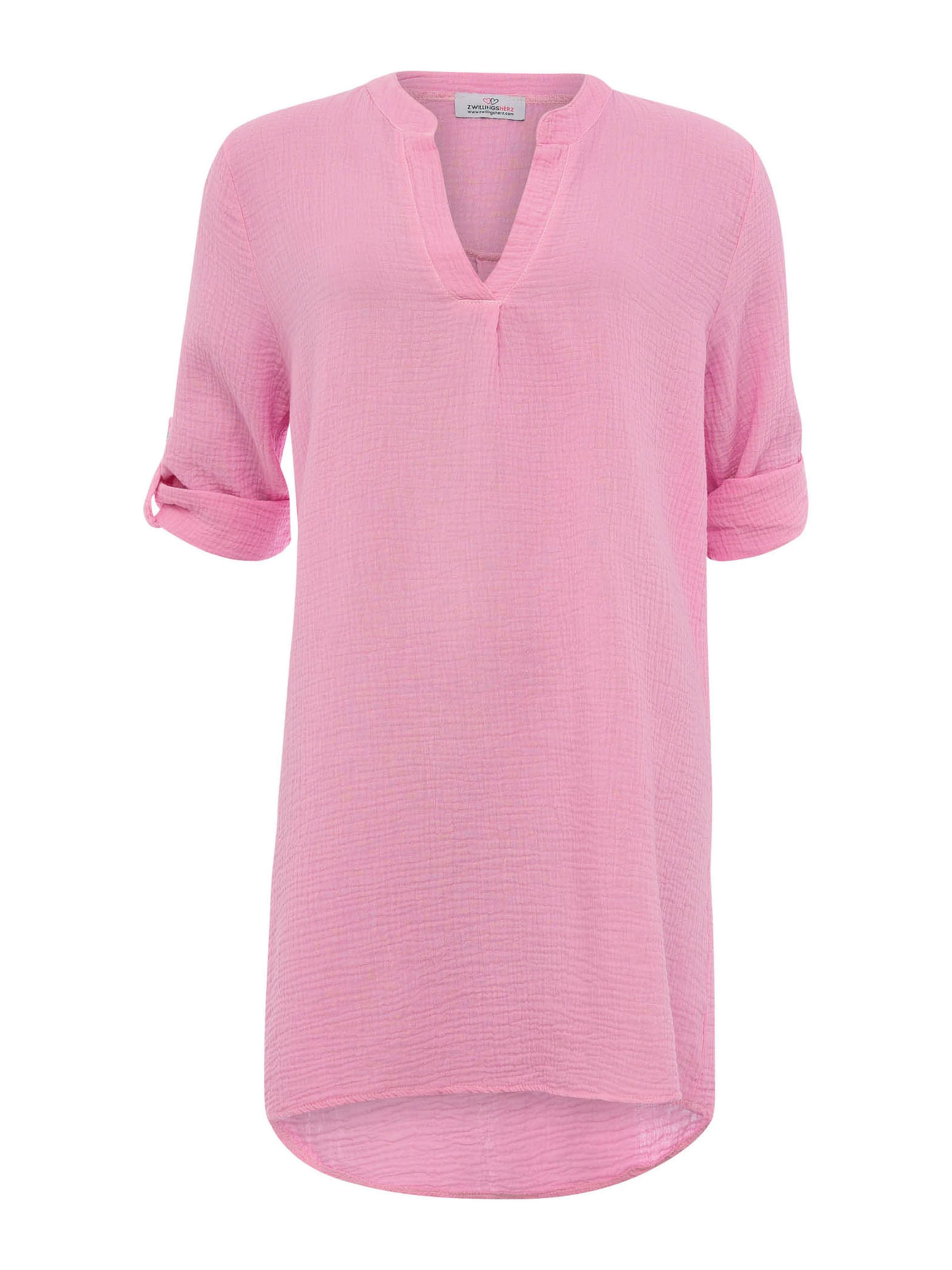 Zwillingsherz Туника &#x27;Amelie&#x27; в Ярко-розовый: спереди