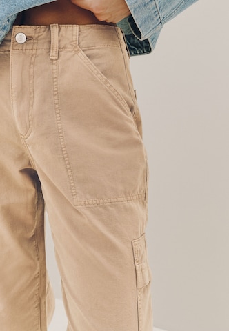 Wide Leg Jeans cargo Next en beige
