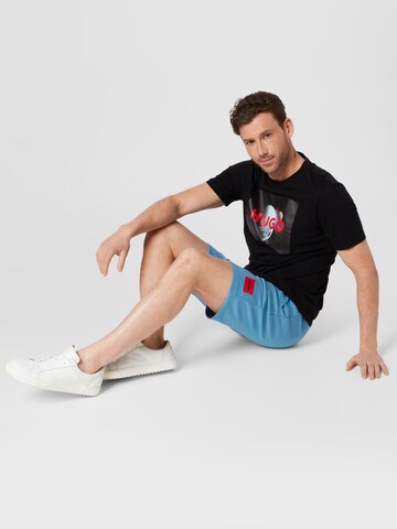 HUGO T-Shirt 'Dupiter' in Schwarz