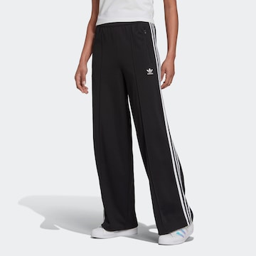 ADIDAS ORIGINALS Wide leg Broek in Zwart: voorkant