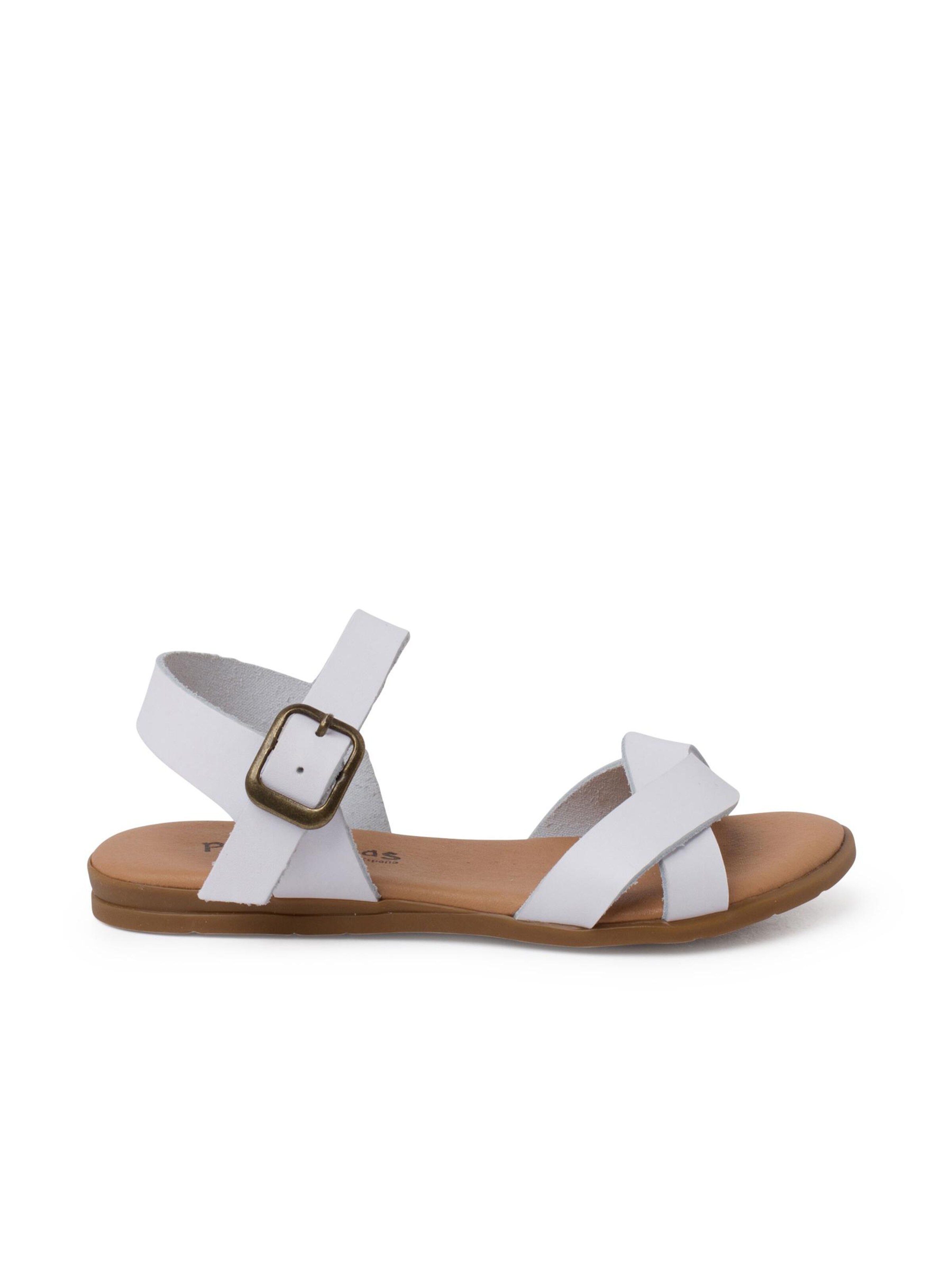 Sandalo di Pisamonas in bianco: frontale