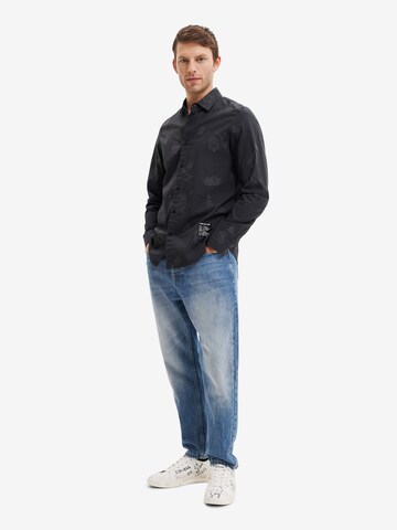Desigual Regular fit Button Up Shirt 'Man' in Black